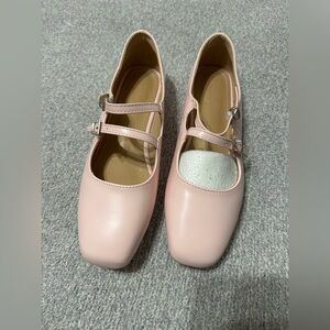 Chic Blush Mary Jane Flats